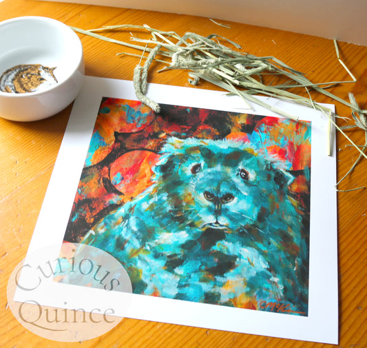 Guinea Pig Art Print from Original Painting