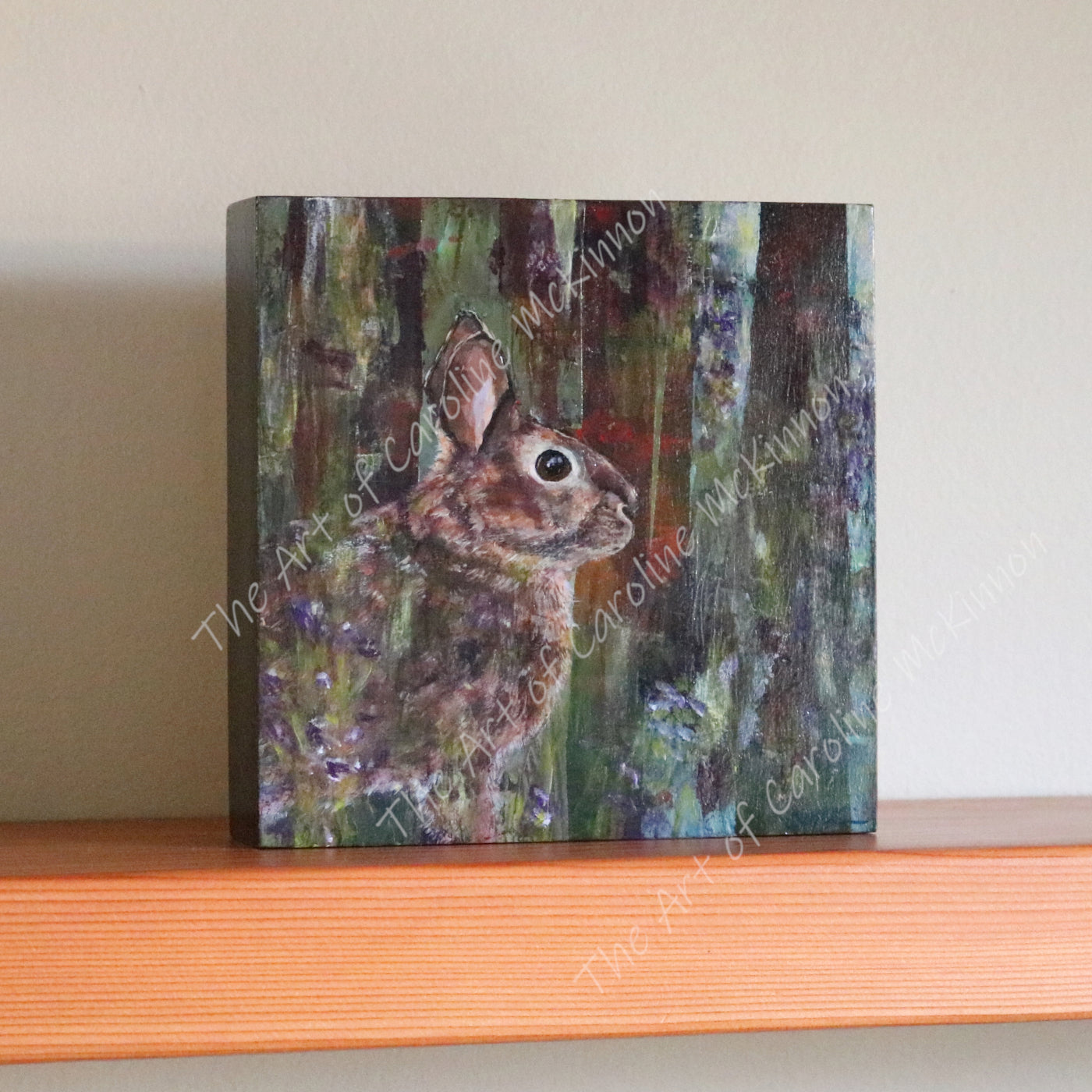 Original 6x6" Painting "Brave Face"